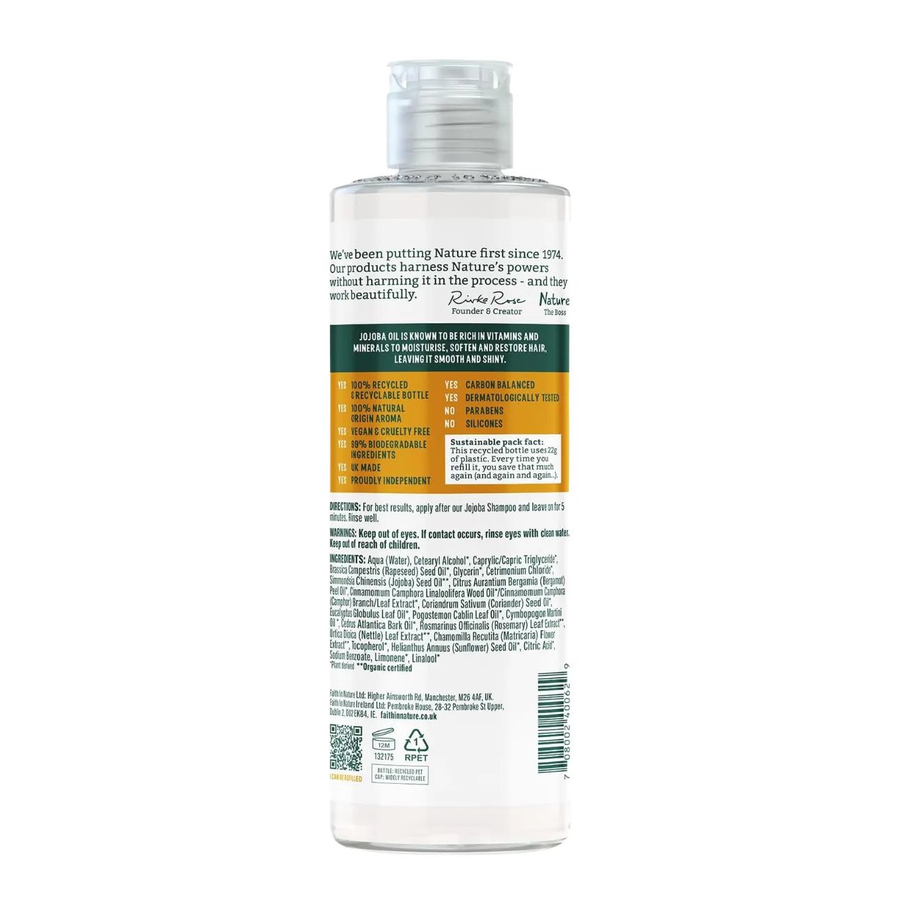 Jojoba Conditioner 400ml - Faith in Nature - Conditioner - Faith in Nature