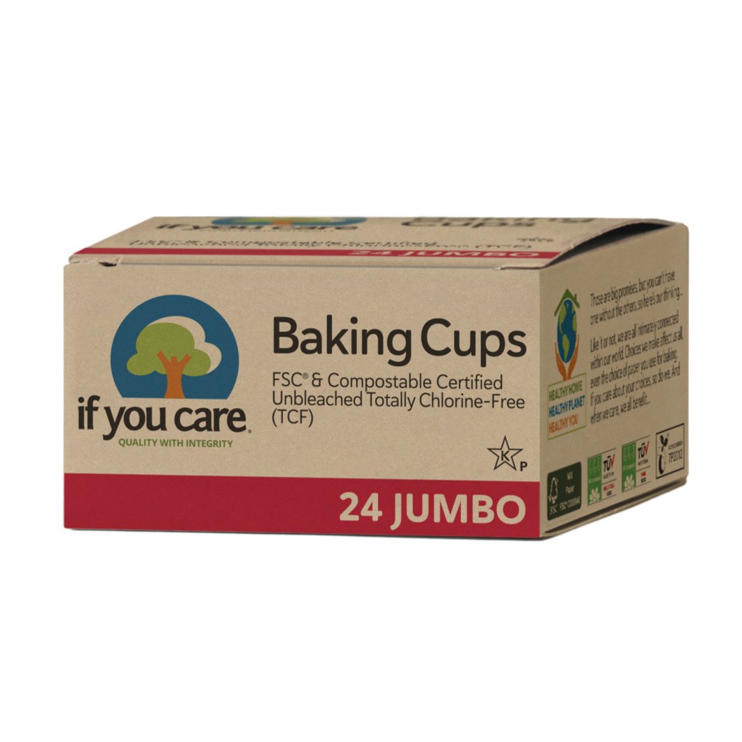 Jumbo Baking Cups 24 cups - Eco Natural Products - If You Care - Household Paper Products