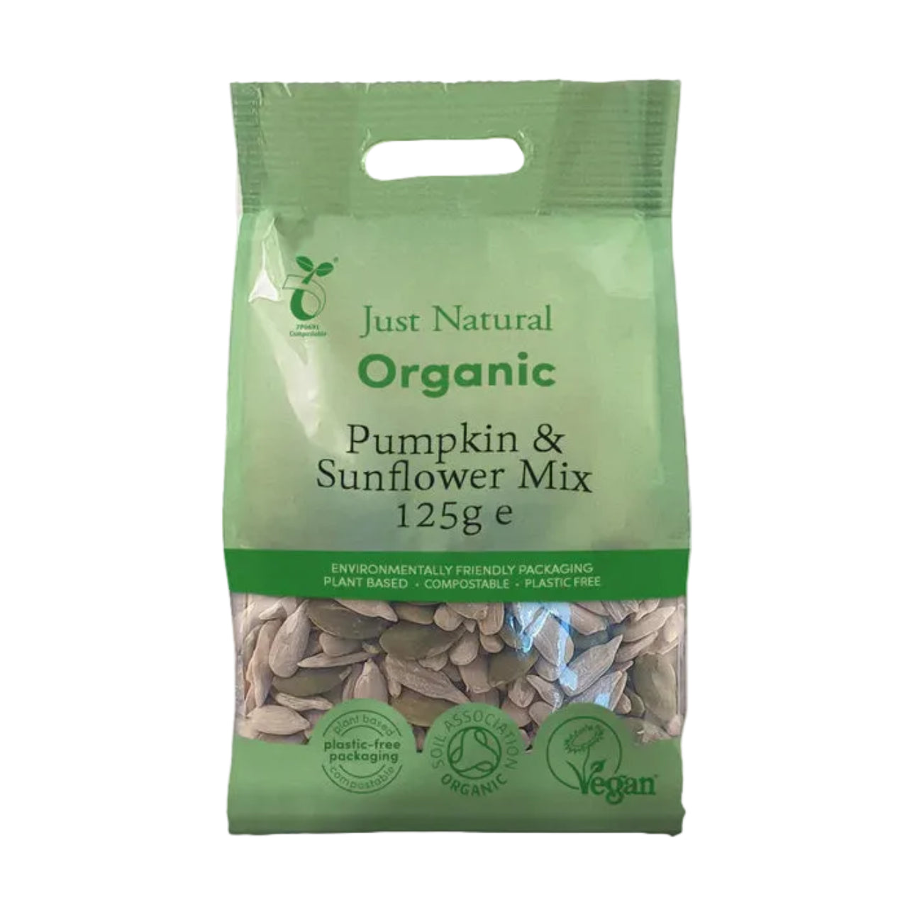 Organic Pumpkin & Sunflower Mix 125g front packaging