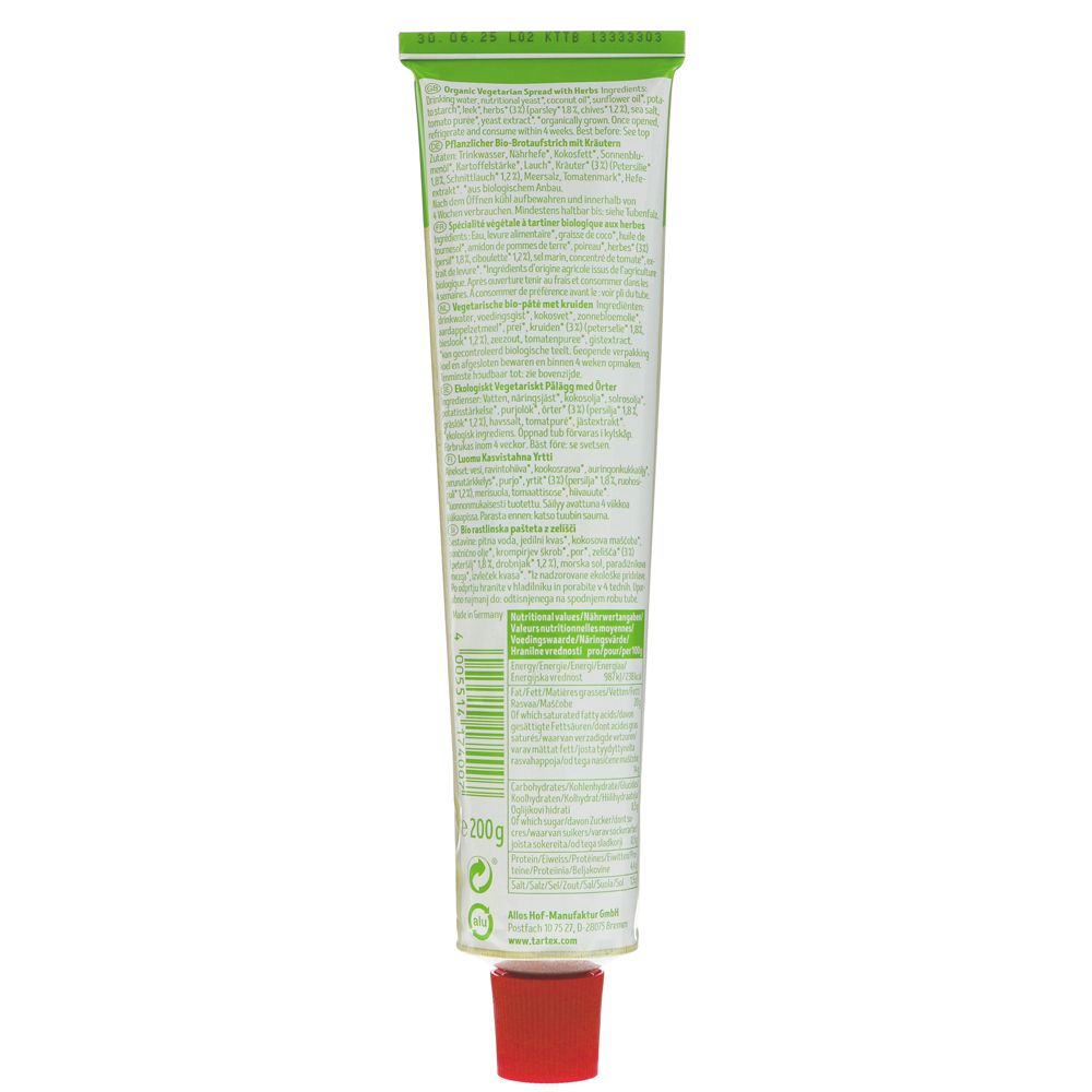 Organic Herb Vegetarian Pate Tube 200g