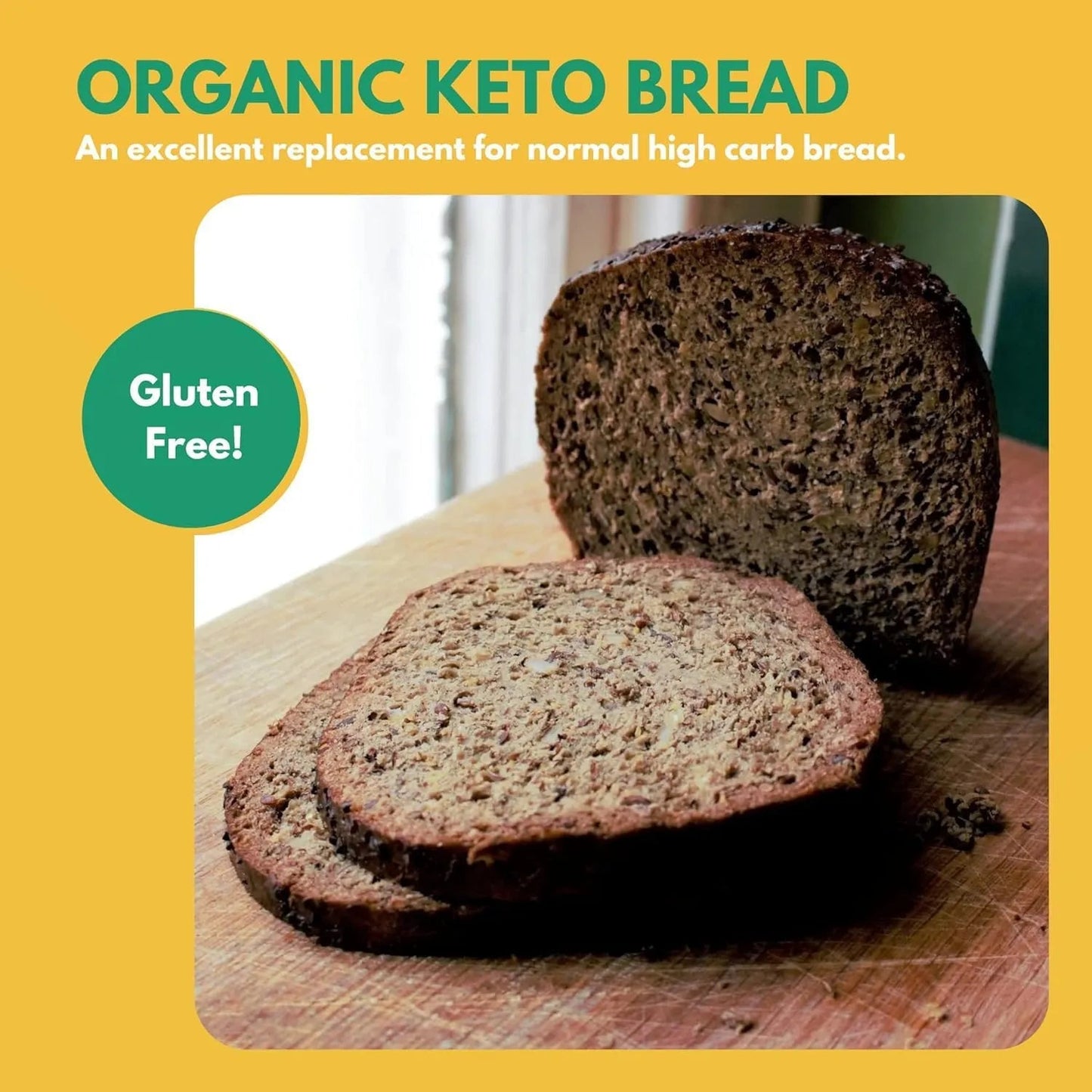 Keto Bread Chia Flax 250g - Dillon Organic - Breads & Buns - Dillon Organic