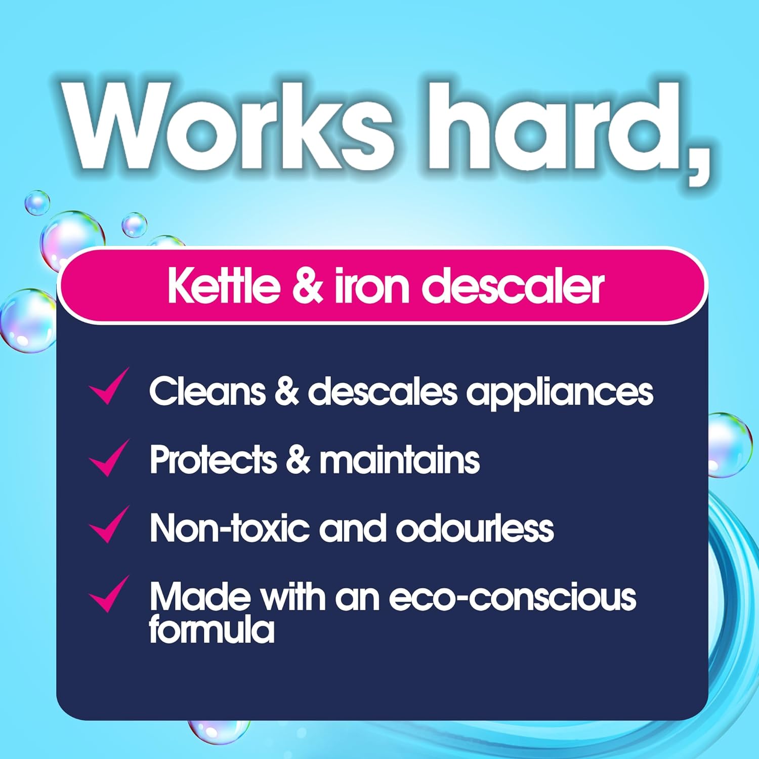 Kettle & Iron Descaler 3 Sachets 60g - Eco Natural Products - Ecozone - Household Cleaner