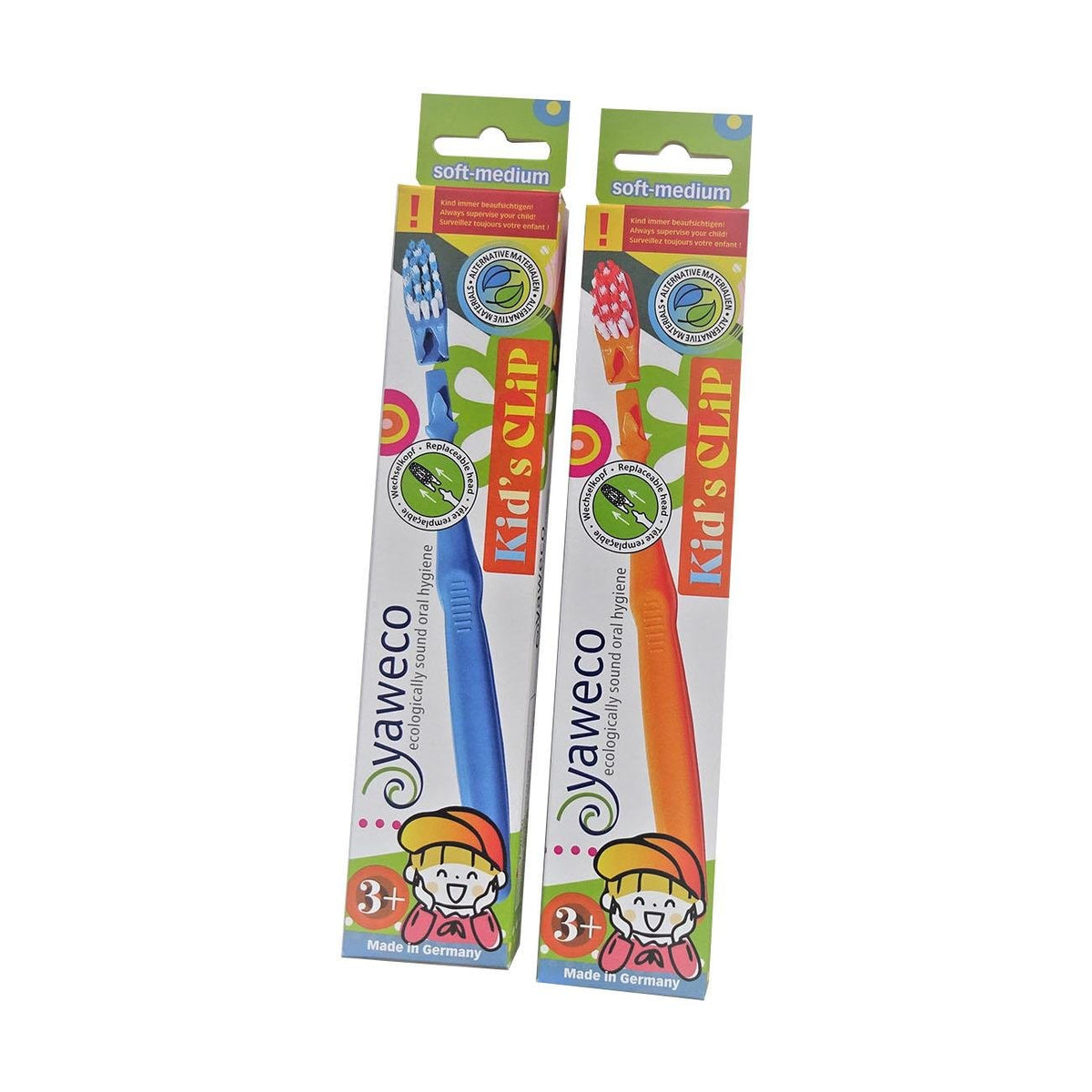 KidÂ´s Clip Toothbrush Nylon Assorted Colours - Yaweco - Toothbrush children - Eco Natural Products