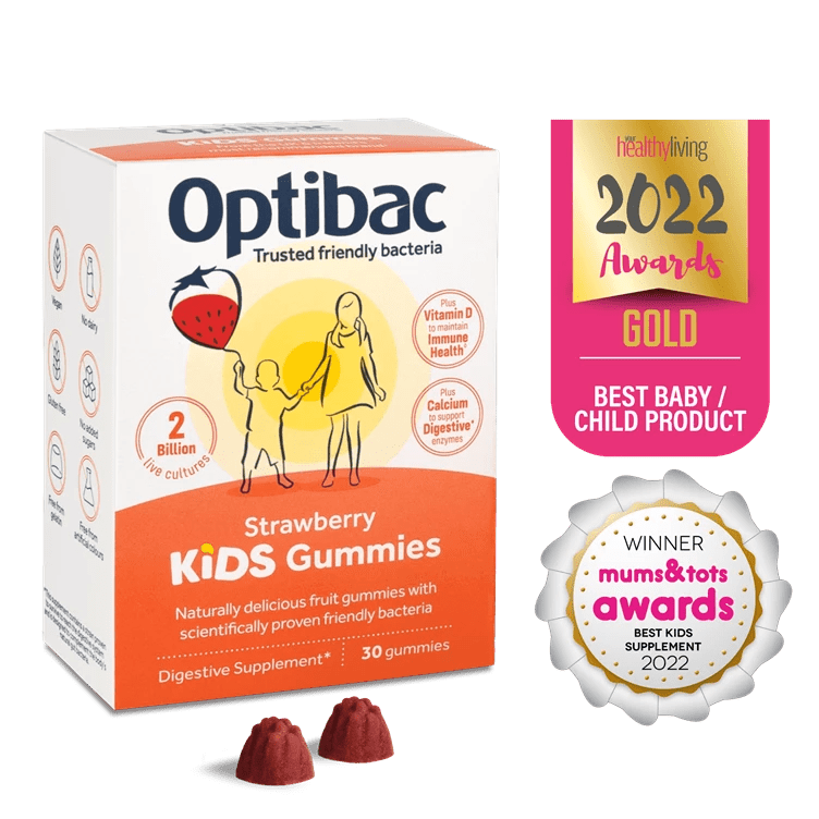 Kids Gummies Strawberry 30 Gummies - Optibac Probiotics - Baby care - Eco Natural Products