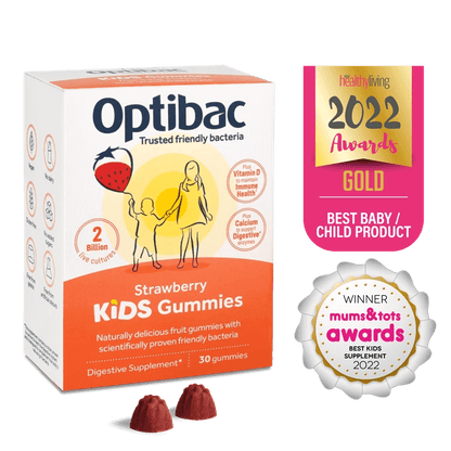 Kids Gummies Strawberry 30 Gummies - Optibac Probiotics - Baby care - Eco Natural Products