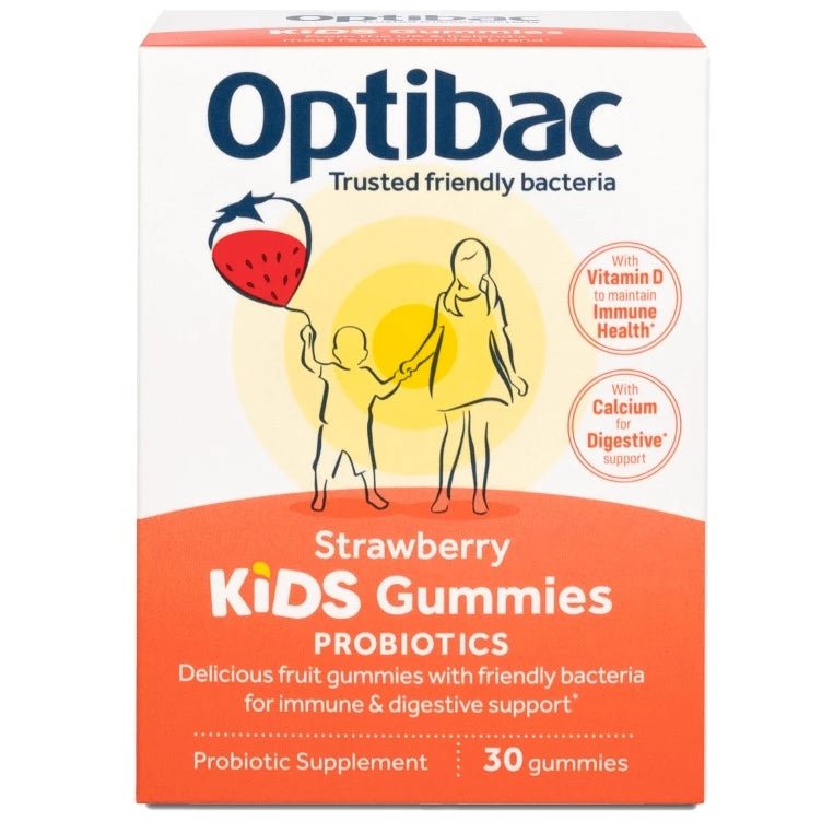 Kids Gummies Strawberry 30 Gummies - Optibac Probiotics - Baby care - Eco Natural Products