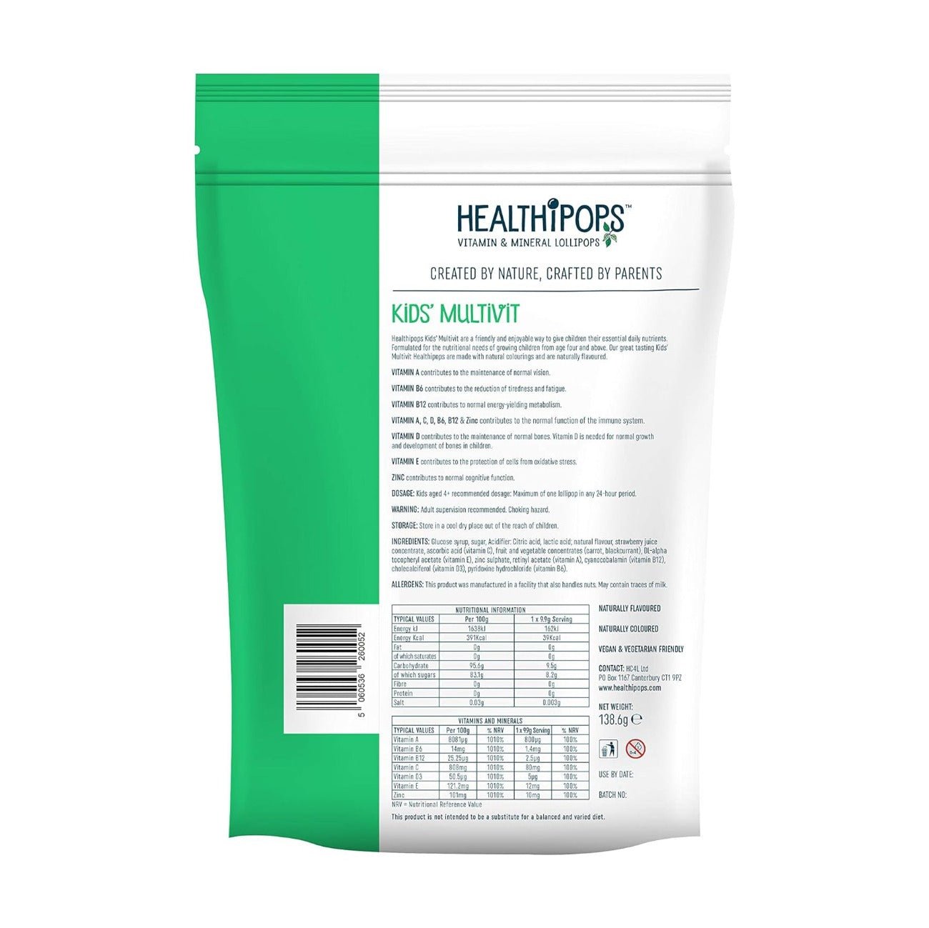 Kids Multivit 14 Lollipops - Healthipops - Sweets - Eco Natural Products