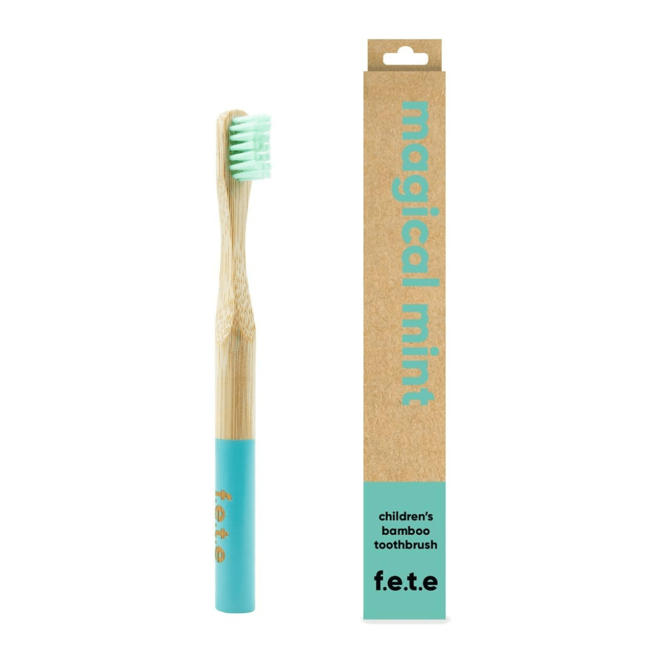 Kids Toothbrush Magical Mint Bamboo 1pc - f.e.t.e - Toothbrushes - Eco Natural Products