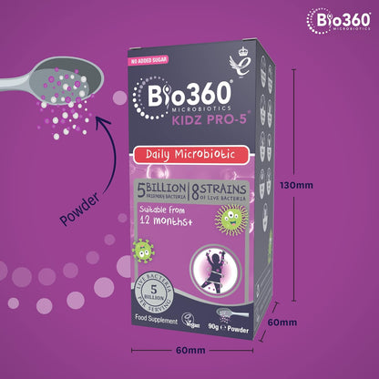 Kidz Pro - 5 Daily Microbiotic (1 - 12 Years) 90g - Natures Aid - Vitamins & Supplements - Eco Natural Products