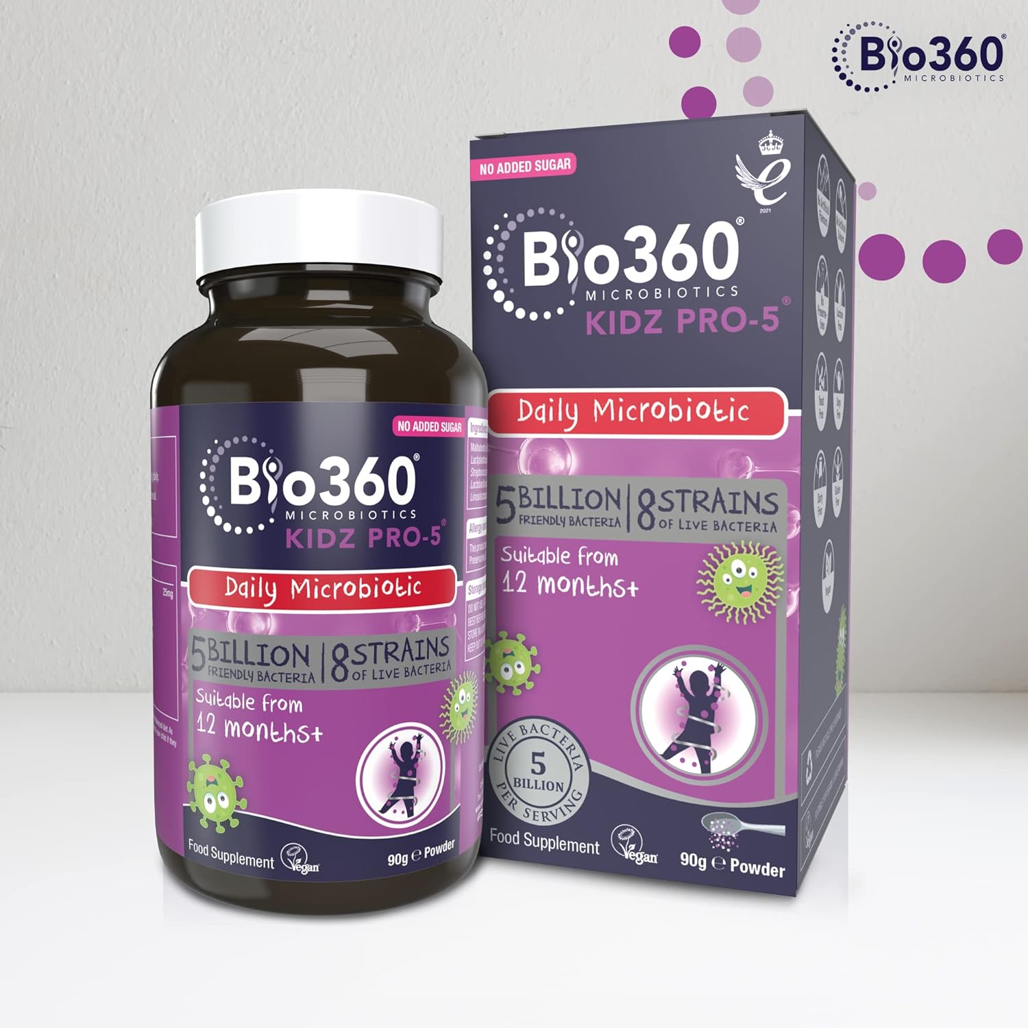 Kidz Pro - 5 Daily Microbiotic (1 - 12 Years) 90g - Eco Natural Products - Natures Aid - Vitamins & Supplements