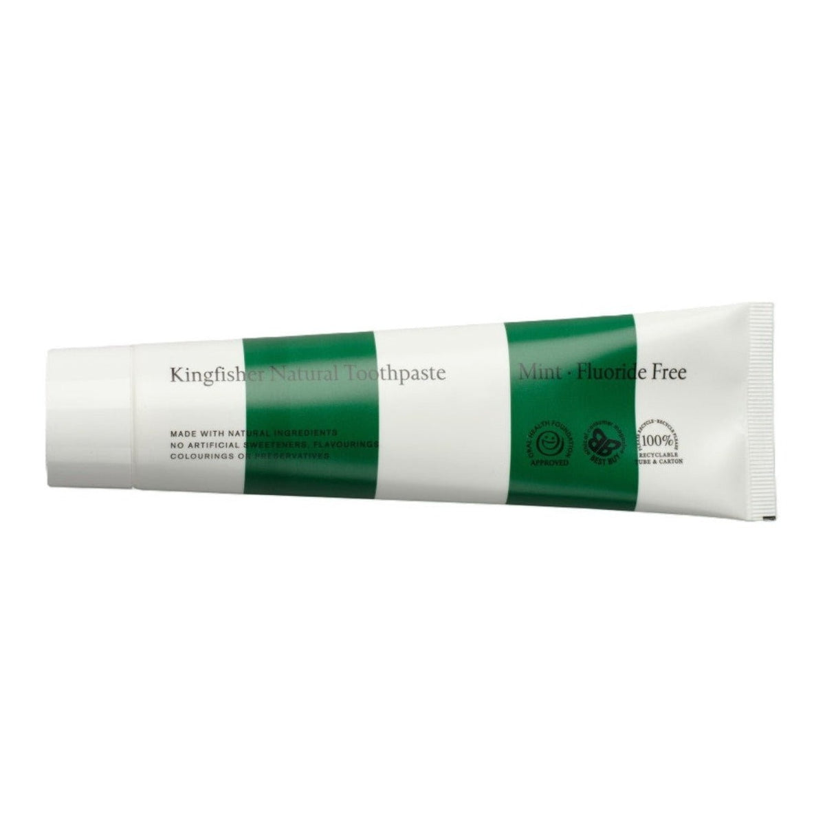 Kingfisher Mint Fluoride Free Toothpaste 100ml front of pack