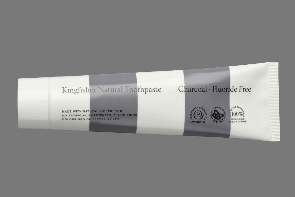 Kingfisher Natural Charcoal Toothpaste 100ml - Kingfisher - Toothpaste - Eco Natural Products
