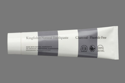Kingfisher Natural Charcoal Toothpaste 100ml - Kingfisher - Toothpaste - Eco Natural Products