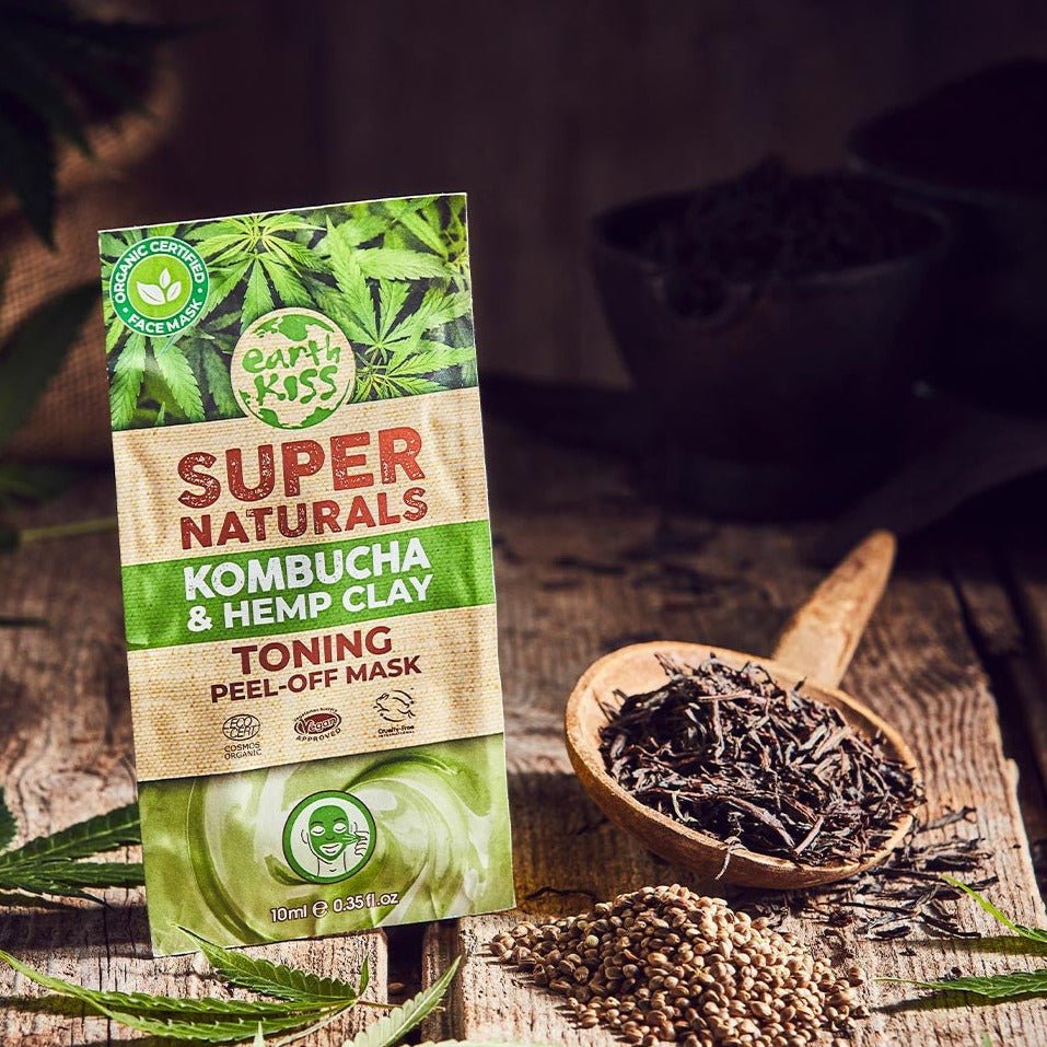 Kombucha and Hemp Clay Peel - Off Mask 1 Sachet - Earth Kiss - Skin Care Masks & Peels - Eco Natural Products