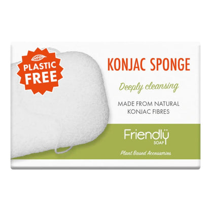 Konjac Sponge 1 unit - Friendly Soap - Bath Sponge - Eco Natural Products