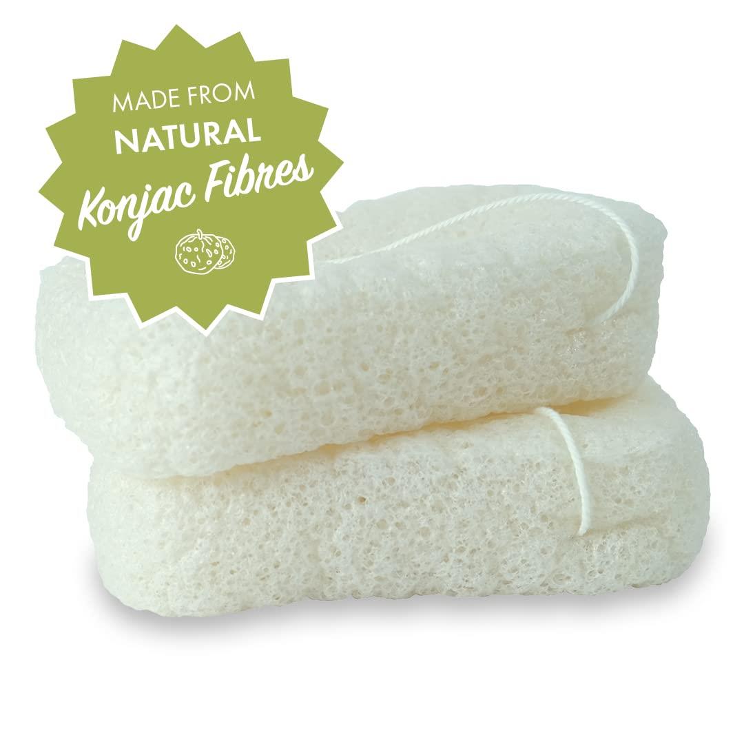 Konjac Sponge 1 unit - Friendly Soap - Bath Sponge - Eco Natural Products