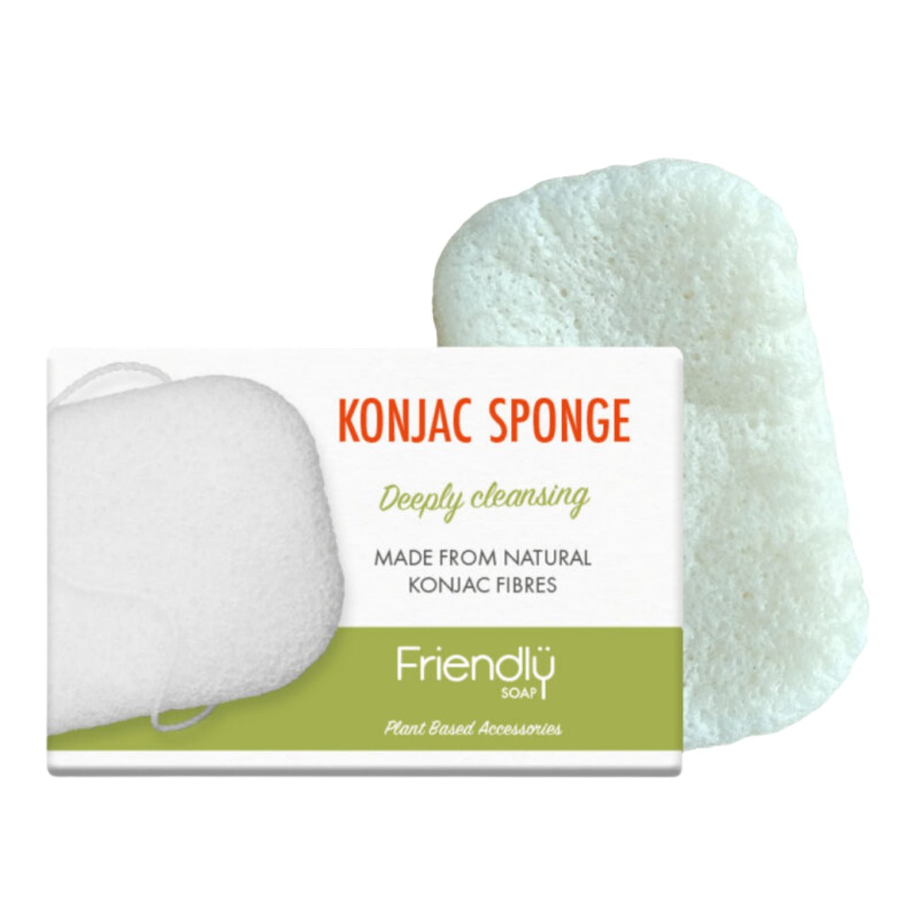 Konjac Sponge 1 unit - Friendly Soap - Bath Sponge - Eco Natural Products
