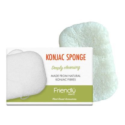 Konjac Sponge 1 unit - Friendly Soap - Bath Sponge - Eco Natural Products