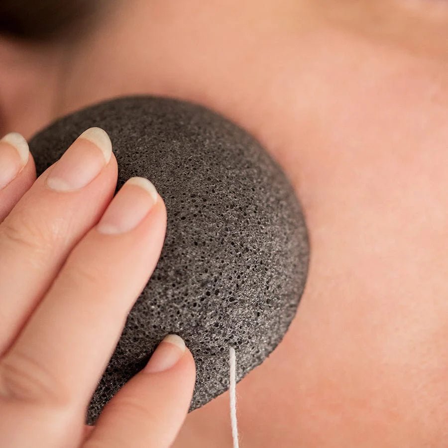 Konjac Sponge Bamboo Charcoal - Eco Natural Products - Benecos - Konjac Sponge