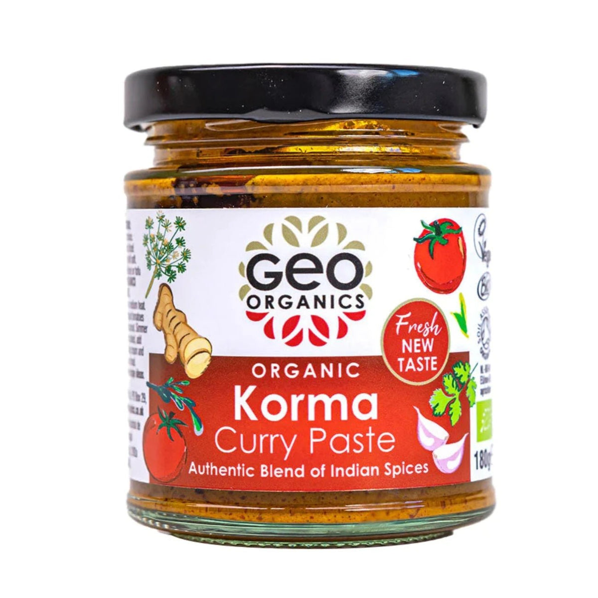Korma India Curry Pastes 180g - Geo Organics - Curry Pastes - Eco Natural Products