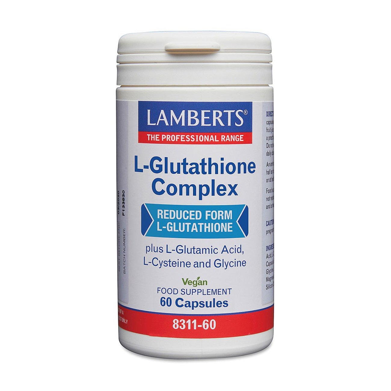 L - Glutathione Complex 60 Caps [BLACK FRIDAY] - Eco Natural Products - Lamberts - Food Supplement