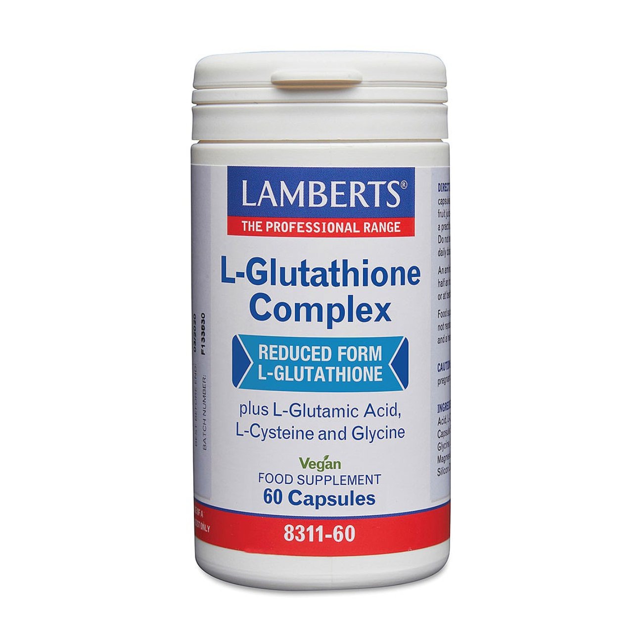 L - Glutathione Complex 60 Caps - Lamberts - Food Supplement - Eco Natural Products