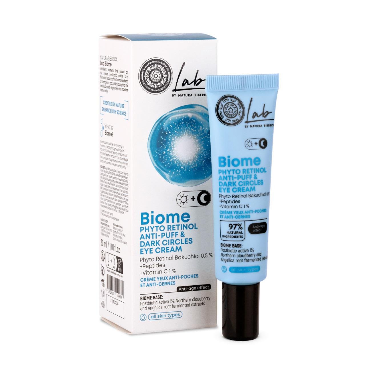 Lab Biome Dark Circles Eye Cream Phyto Retinol 30ml - Natura Siberica - Natura Siberica