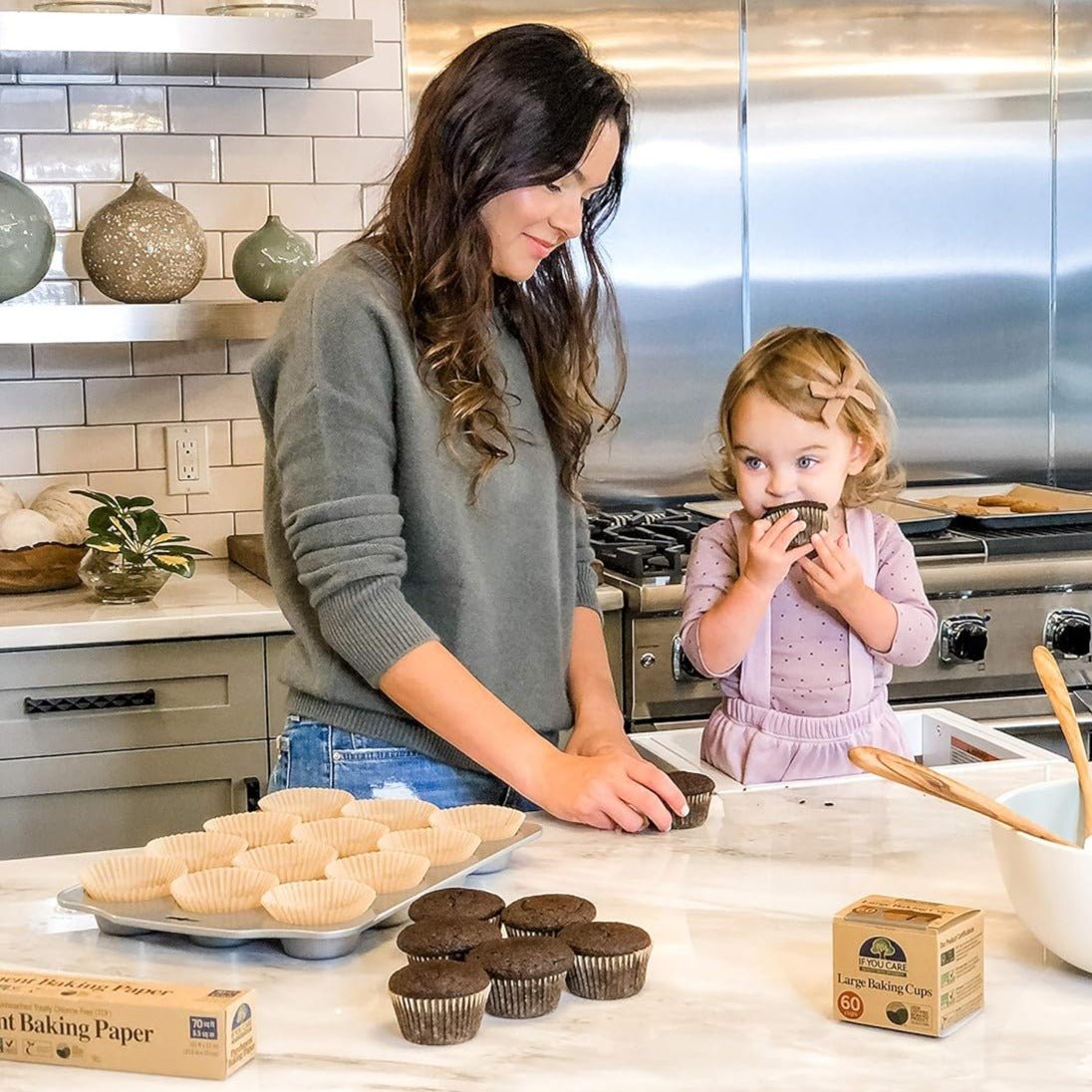 Large Baking Cups 60 cups - If You Care - Household Paper Products - Eco Natural Products