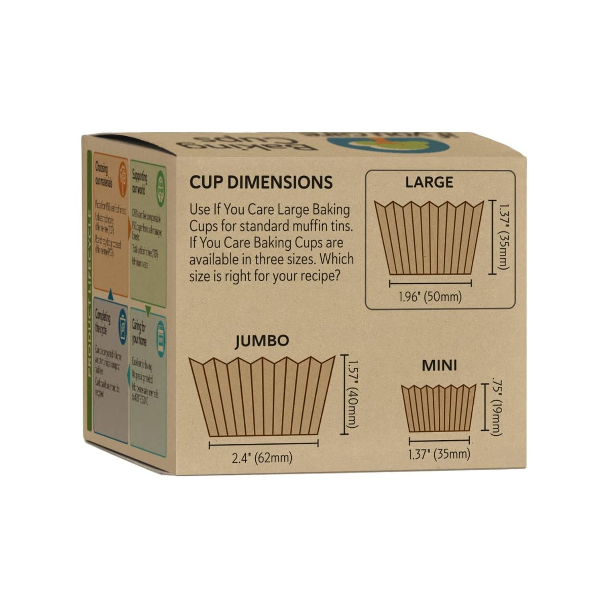 Large Baking Cups 60 cups - If You Care - Household Paper Products - Eco Natural Products