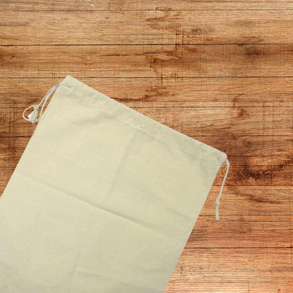 Large Cotton Bag 15 x 18 inch - Unbleached - Eco Natural Products - Cotton Bag - Eco Natural Products