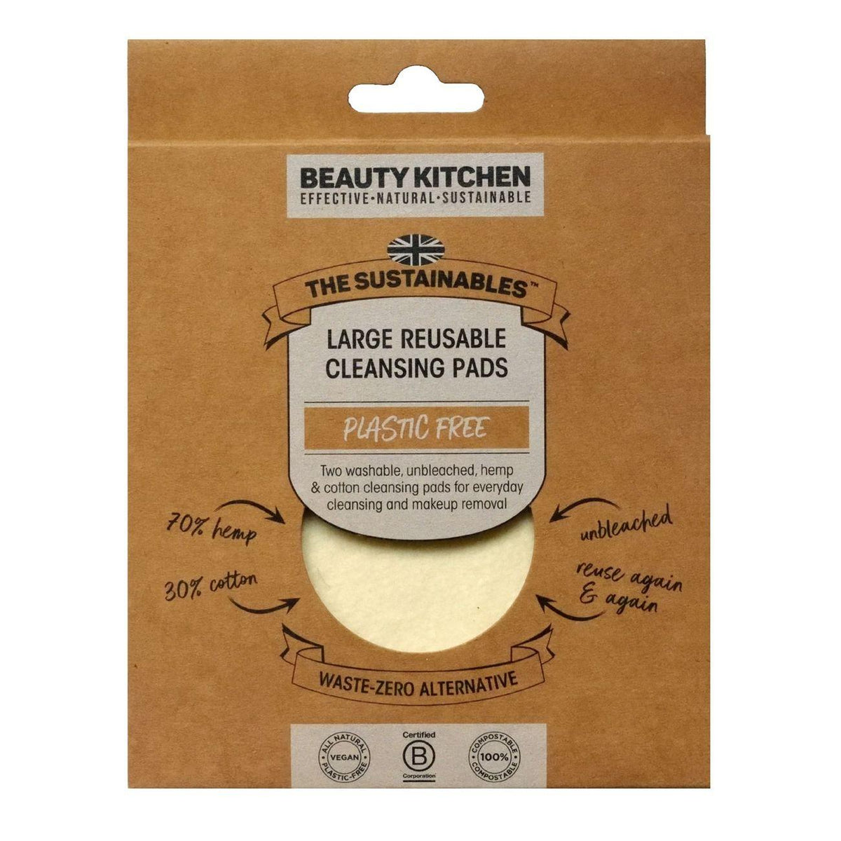 Large Reusable Cleansing Pad 2pc - Beauty Kitchen - Cleansing Pad - Eco Natural Products