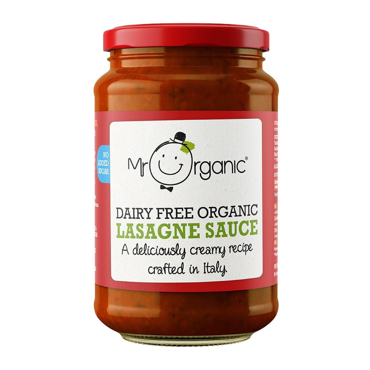 Lasagne Dairy Free Creamy Pasta Sauce 350g - Eco Natural Products - Mr Organic - Pasta Sauce