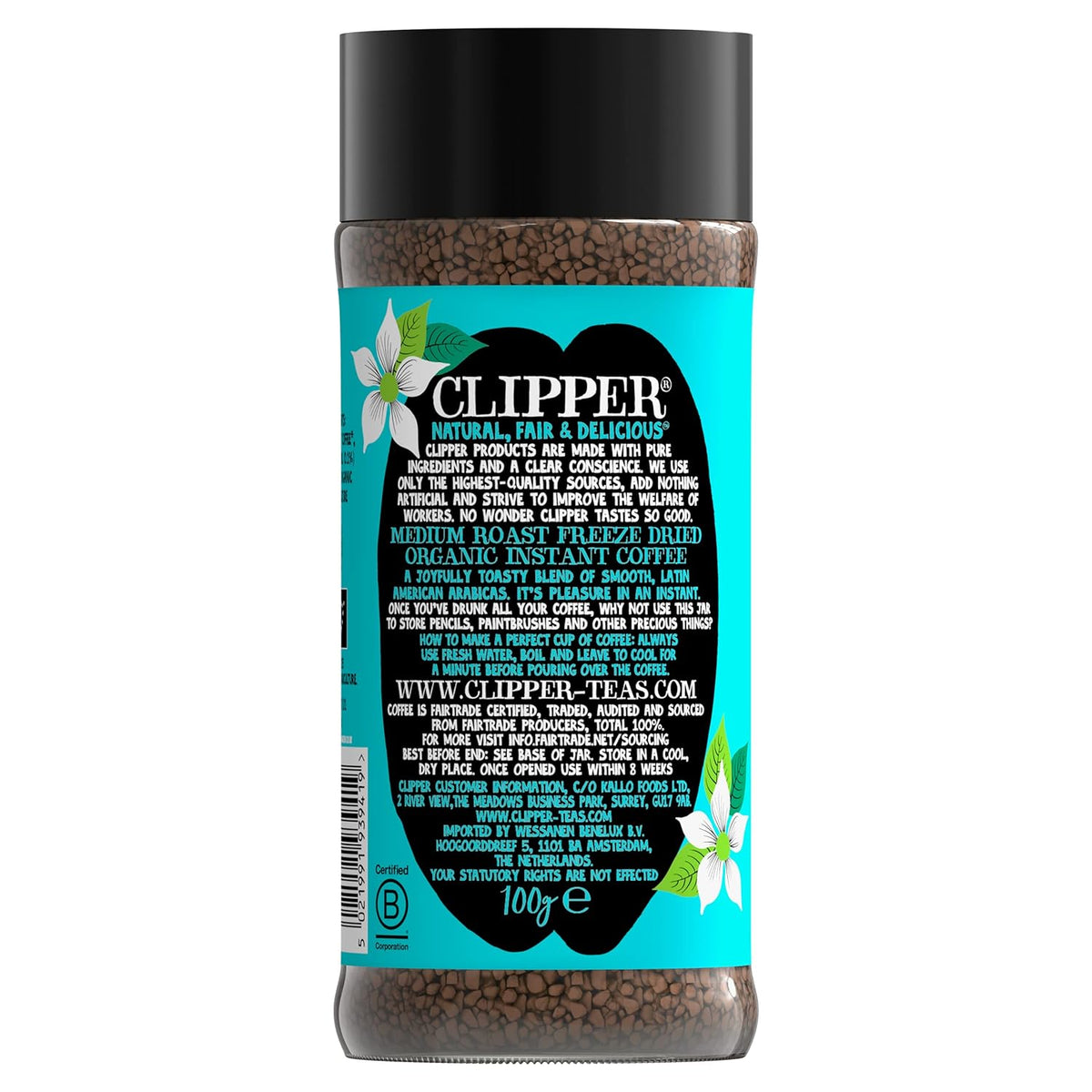 Latin American Arabica Instant Coffee 100g - Clipper - Instant Coffee - Eco Natural Products