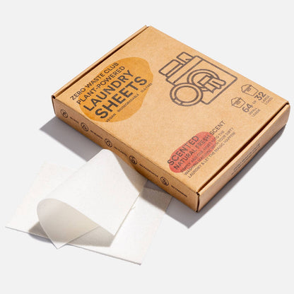 Laundry Detergent Sheets - Pack of 64 (Plastic Free): Naturally Scented - 64 Sheets - Zero Waste Club - Eco Natural Products