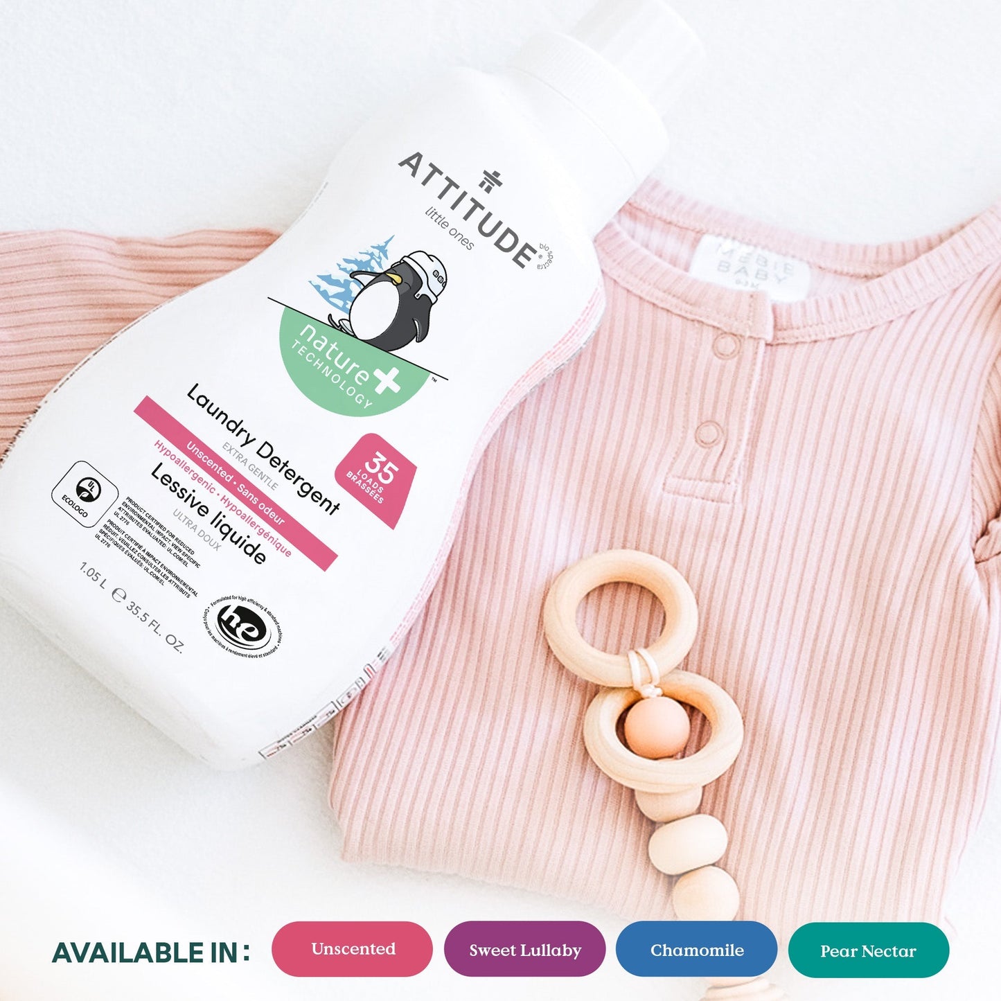 Laundry Liquid Baby 35 Loads 1050ml - Attitude - Laundry Detergent - Eco Natural Products