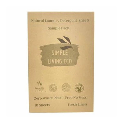 Laundry Sheet Detergent Fragrance Free - Simple Living Eco - Laundry Detergent - Eco Natural Products