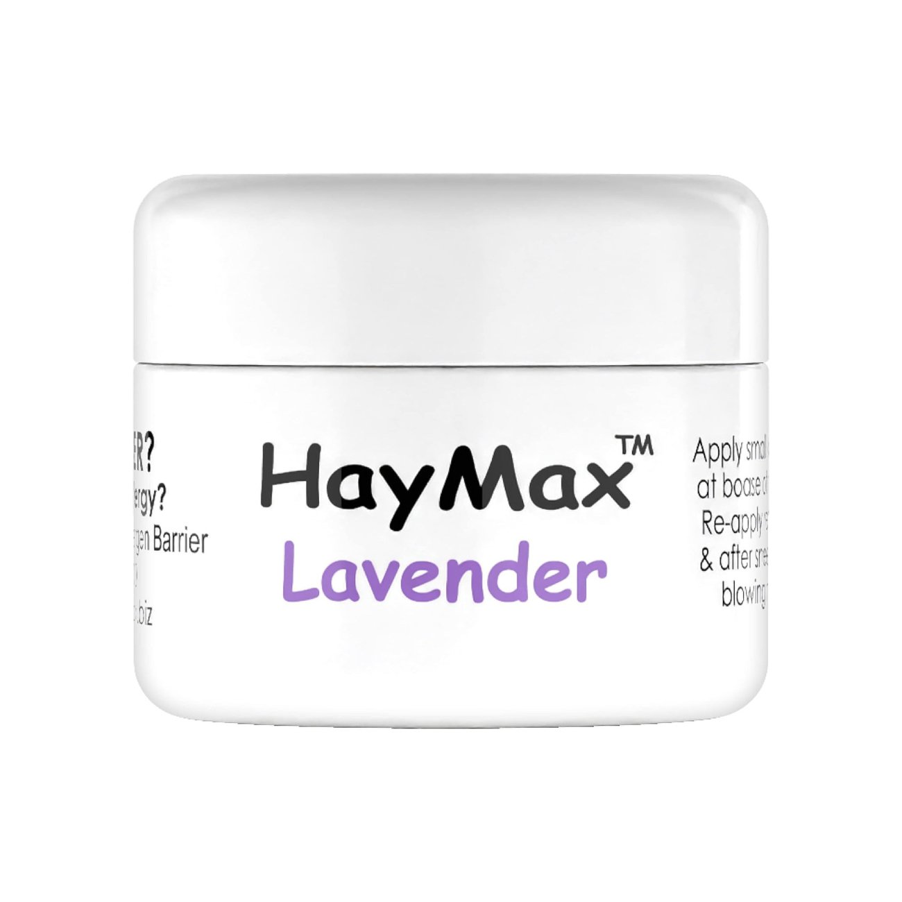 Lavender Allergen Barrier Balm 5ml - Eco Natural Products - HayMax - Barrier Balm