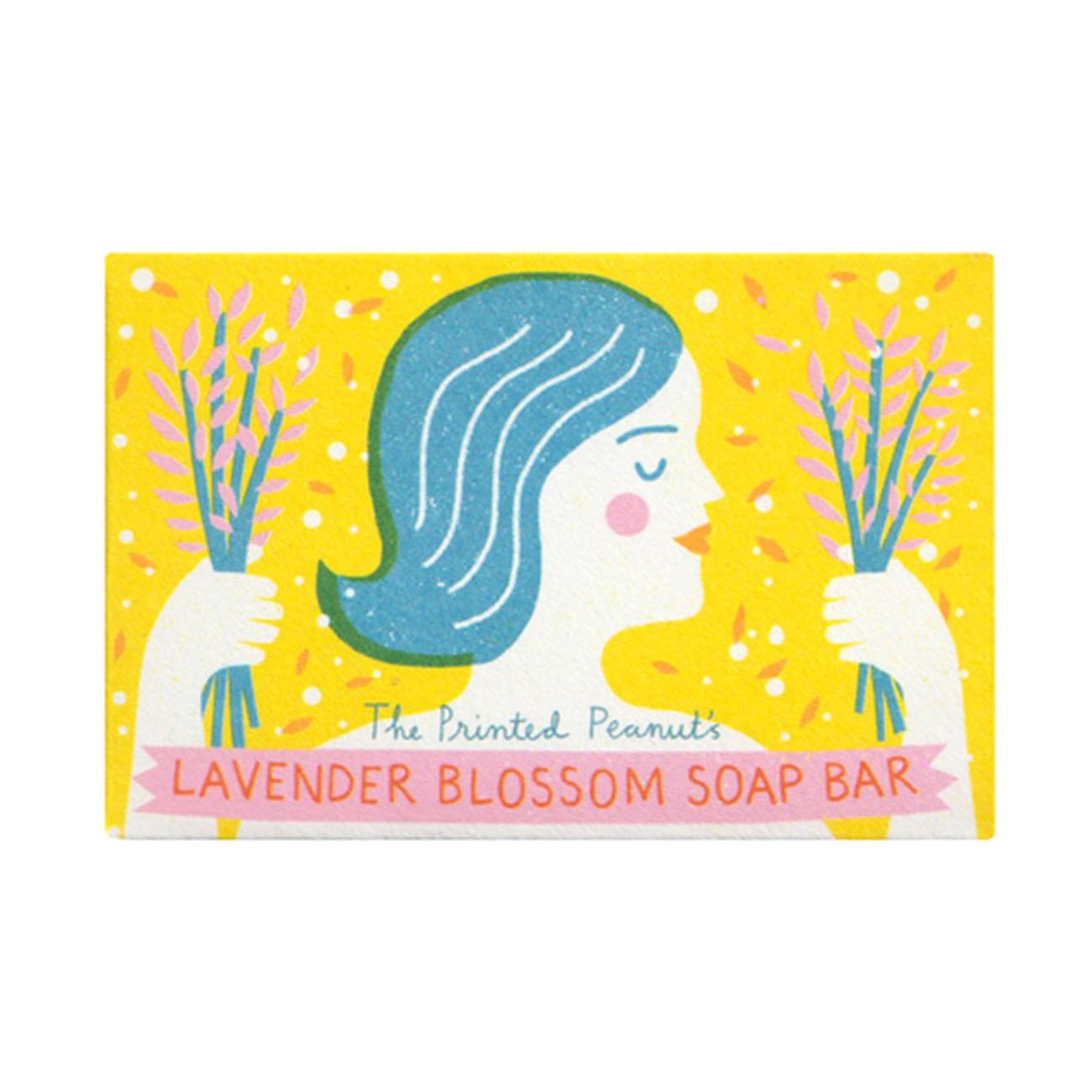 Lavender Blossom Handmade Bath Soap Bar 95g - Eco Natural Products - The Printed Peanut - Soap bar