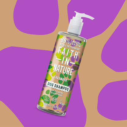 Lavender Dog Shampoo 400ml - Faith in Nature - Pet Grooming Supplies - Eco Natural Products