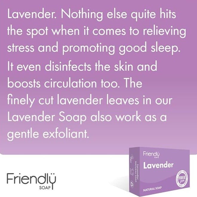 Lavender Essential Oil Soap 95g - Friendly Soap - Bar Soap - Eco Natural Products