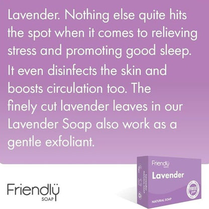 Lavender Essential Oil Soap 95g - Friendly Soap - Bar Soap - Eco Natural Products