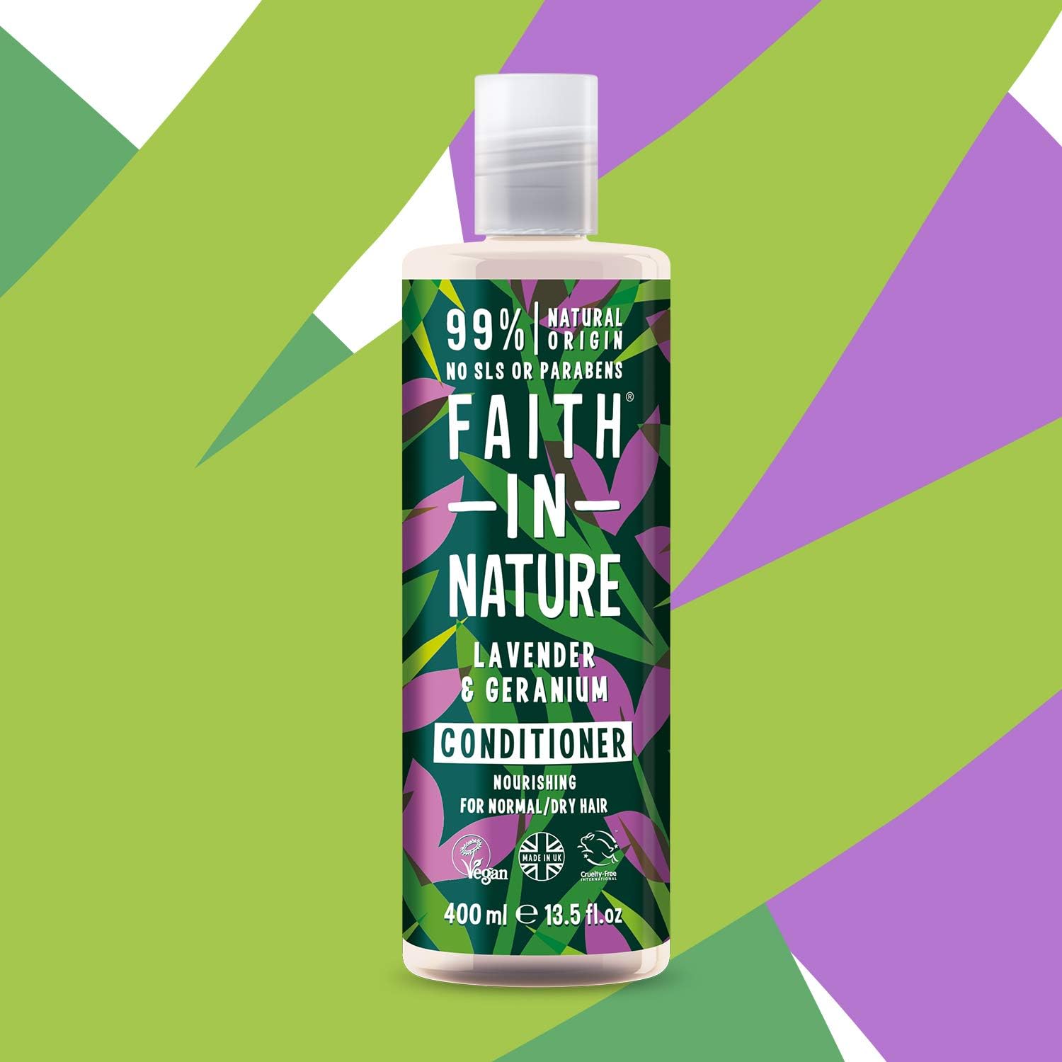 Lavender & Geranium Conditioner 400ml - Eco Natural Products - Faith in Nature - Conditioner