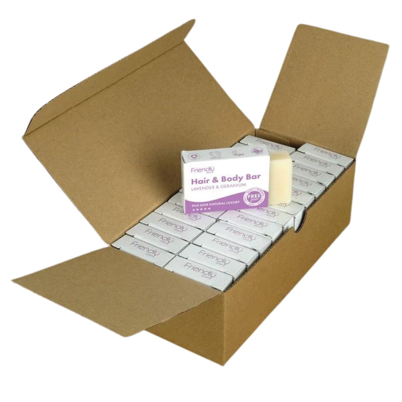 Lavender Geranium Guest Soaps 24x20g - Eco Natural Products - Friendly Soap - Guest Soaps