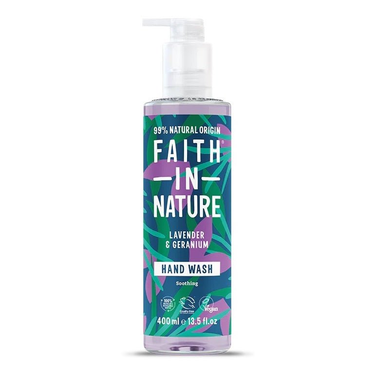 Lavender & Geranium Handwash 400ml - Eco Natural Products - Faith in Nature - Hand Wash