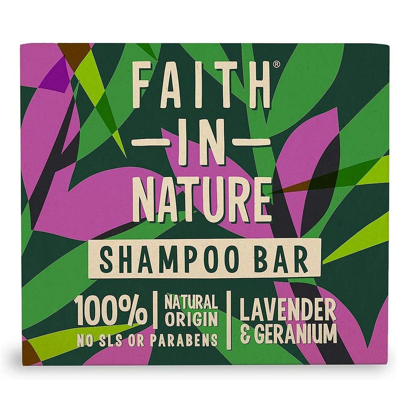 Lavender & Geranium Shampoo Bar 85g - Faith in Nature - Shampoo - Eco Natural Products