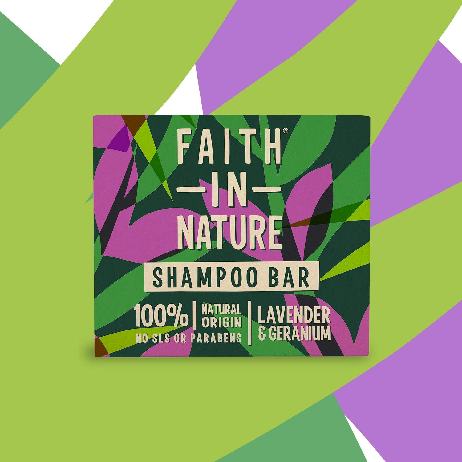 Lavender & Geranium Shampoo Bar 85g - Eco Natural Products - Faith in Nature - Shampoo