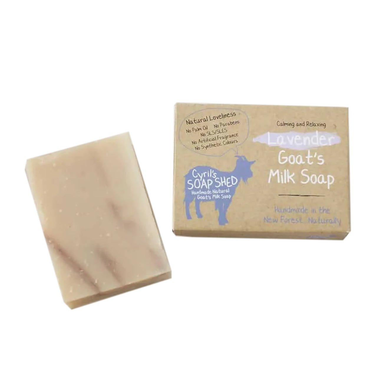 Lavender Goats Milk Soap 70g - Eco Natural Products - Cyril's Soap Shed - Bar Soap