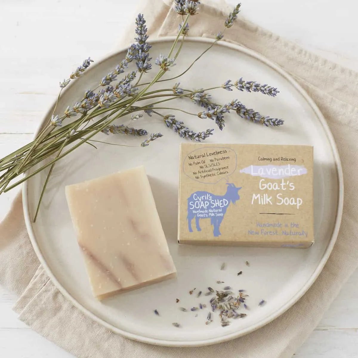 Lavender Goats Milk Soap 70g - Eco Natural Products - Cyril's Soap Shed - Bar Soap