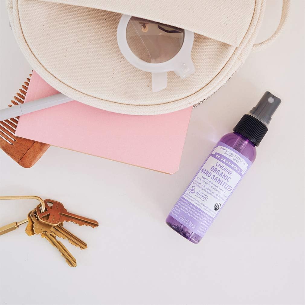 Lavender Hand Hygiene Spray 60ml - Dr. Bronner - Sanitiser - Eco Natural Products