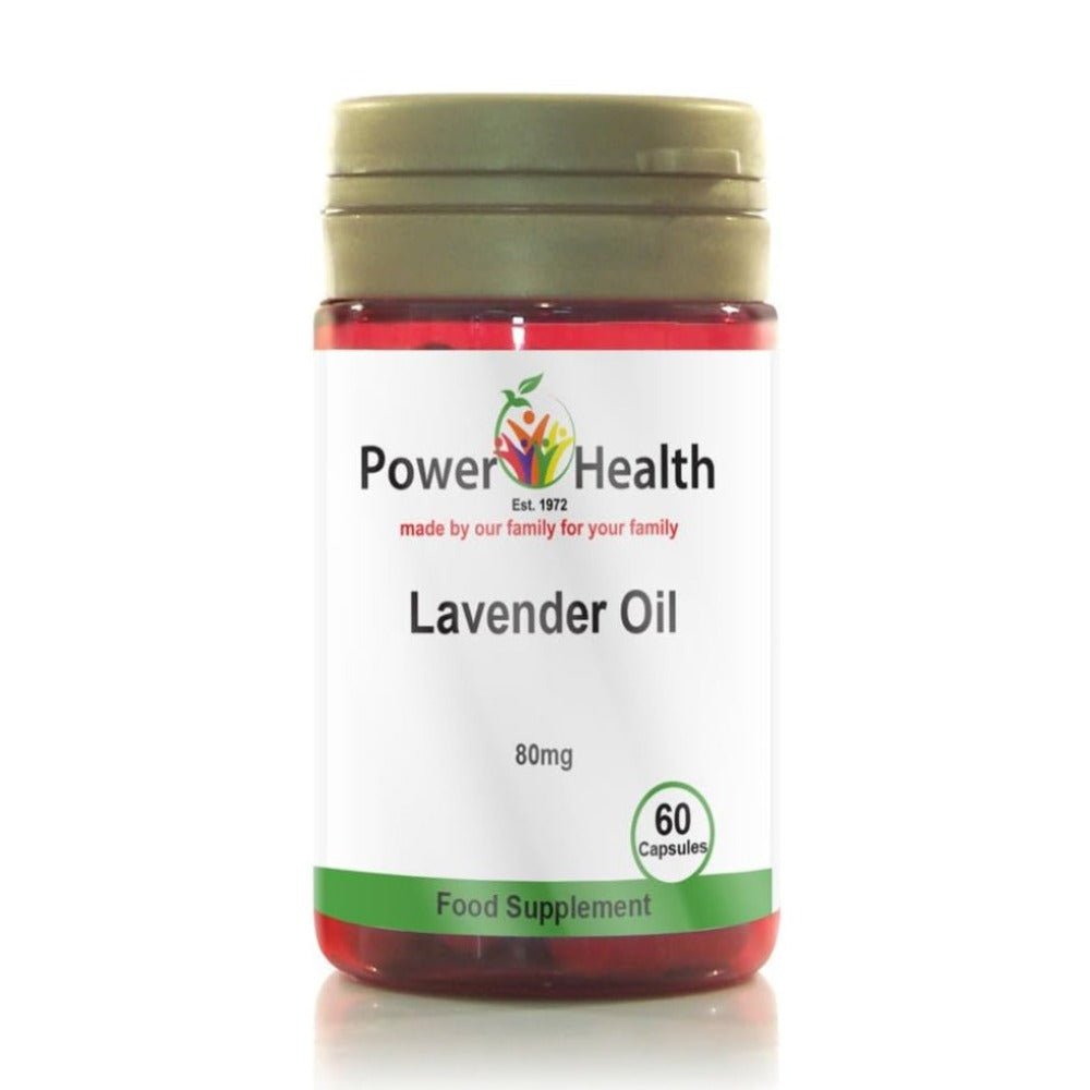 Lavender Oil 80mg 60 Capsules - Eco Natural Products - Power Health - Food Supplement